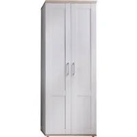 HBZ Garderobenschrank Romance im Landhausstil, BxHxT 76x201x39 cm (1-St) Hochschrank mit 2 Türen, 1 Kleiderstang, 3 Einlegeböden