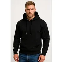RMK Kapuzenpullover Herren Basic Pullover Invernizo Winter Einfarbig Sweatjacke Uni Hoodie