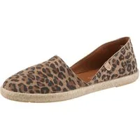 VERBENAS Espadrille Strandschuh, Sommerschuh, Loafer im trendigen Animal-Look