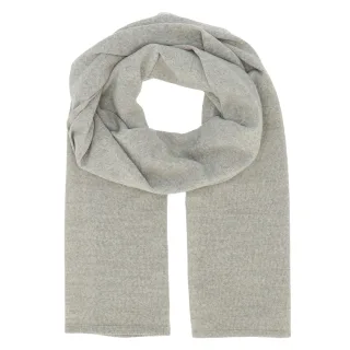 Halsüberkopf Accessoires - 180x55 Schal glattgestrickt silber - Gr. - OS
