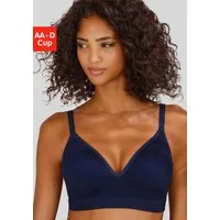 LASCANA Push-up-BH COMFY BRA ohne Bügel aus Baumwolle mit Struktur, bequemer BH