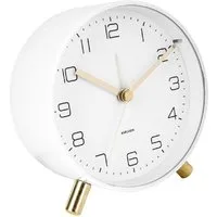 Karlsson Uhr Wecker Lofty Mattweiß