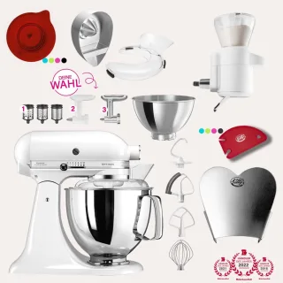 KitchenAid Artisan 4,8 Liter KSM175 Spar-Set mit Sieb mit digitaler...