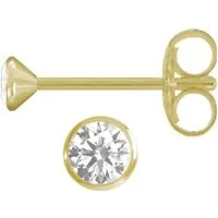 Firetti Paar Ohrstecker Schmuck Geschenk Gold 333 Ohrschmuck "Solitär", mit Zirkonia (synth)