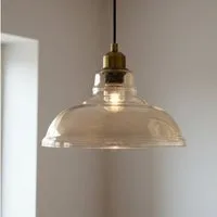 Bamyum Pendelleuchte Vishi Einzelner Glas-Kronleuchter Retro Pendelleuchte, ohne Leuchtmittel