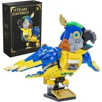 Esun Papagei Bauspielzeug, Tiere Figuren Spielzeug, Vogel Bausteine 490 St. Spielbausteine, (Set, 490 St., Komplettset), Geschenk für Erwachsene, Jungen ab 8 9 10 11 Jahre