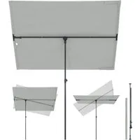 Sekey Sonnenschirm 180 x 130 cm Rechteckiger Sonnenschirm Balkon, Individuell Verstellbar, LxB: 180,00x130,00 cm, Drehbare Balkonblende, Sonnenschutz für Balkon und Terrasse, UV50+
