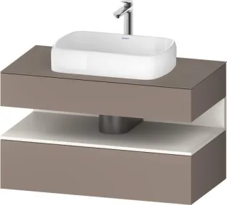 Duravit Qatego Konsolenwaschtischunterbau wandhängend Basalt Matt 1000x550x600 mm - QA4731084430000 QA4731084430000