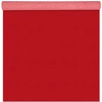 ANRO Teppich AXEL Eventteppich BFl-S1 Uni Messeteppich Läufer, Rechteckig, Höhe: 3 mm, schwer entflammbar Läufer 100x60cm Einfarbig Rot