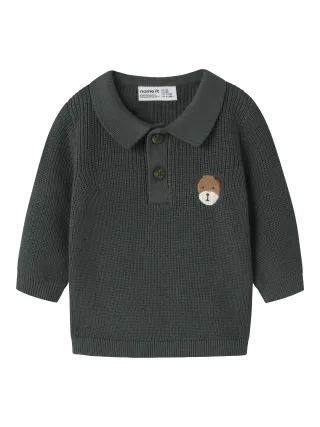 NAME IT - NBMTANT LS KNIT POLO - Gr. - 68