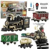 Wisam Lernspielzeug Elektrische Eisenbahn, klassische ferngesteuerte Eisenbahn