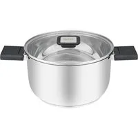 RESTO Kitchenware Kochtopf Anser, energiesparend und spülmaschinenfest, im Geschenkkarton, Edelstahl 18/10 (2-tlg), Geeignet für alle Herdarten, auch Induktion, mit klappbaren Griffen