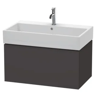 Duravit L-Cube Waschtischunterbau wandhängend Graphit Supermatt 784x459x394 mm - LC617708080 LC617708080