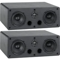McGrey CS-440 2x 4" HiFi Center-Lautsprecher Regal-Lautsprecher (kein Netzwerkstandard, 40 W, Multifunktions Satelliten HiFi Box für Surround-System)