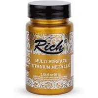 RICH Acrylfarbe Rich Multi Titanium Metallic Farbstoff - 90 / 200 ml - Über 20 Farben