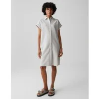 OPUS Hemdblusenkleid Wamila aus Webware mit Seersucker Struktur Perlmuttknöpfe verleihen dem Look feine Eleganz