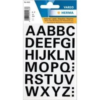HERMA Aufkleber HERMA Buchstaben-Sticker A-Z, Folie schwarz, 15 mm hoch 4163