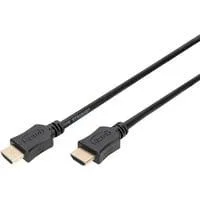HDMI High Speed Kabel mit Ethernet, Typ A schwarz, 2 Meter