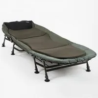AngelSpezi® Angelliege Angelspezi 8-Bein Luxus Karpfenliege Bedchair Anglerliege Liege