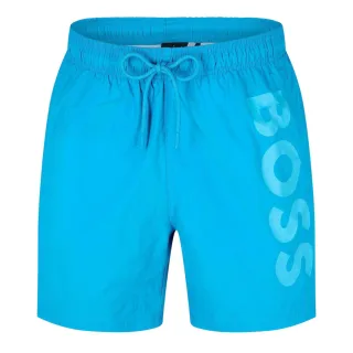 Boss - "Octopus" Badeshorts für Herren, Logo (Türkis/Aquablau)