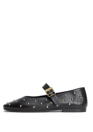 Tommy Hilfiger - Ballerina mit Nieten schwarz - Gr. - 36