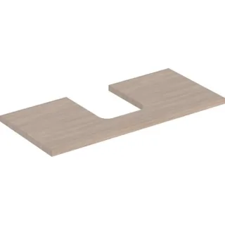 Geberit ONE Waschtisch-Platte, Ausschnitt mittig, für Aufsatzwaschtisch Schalenform 505274005