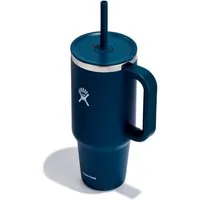 Hydro Flask Thermobecher All Around Travel Tumbler in den Größen 24 oz/ 32 oz / 40 oz, 1-tlg., Edelstahl, Thermo Cup mit Strohhalm, 709 ml/ 946 ml/ 1182 ml