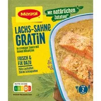 MAGGI Saucen, Maggi fix für Lachs Sahne Gratin cremig mit feinen Dillspitzen 26g