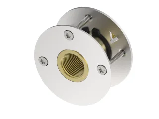 Tece flex Wanddurchführung mit Druckring Dim.16 x Rp 1/2" Siliziumbronze, 708705 708705