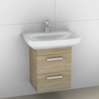 Artiqua 414 Waschtischunterschrank für Sentique 514365 Castello Eiche quer NB, 414-WU2L-V14-7134-426 414-WU2L-V14-7134-426