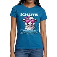 Spreadshirt T-Shirt Schäffin Beste Chefin Teamleiterin Frauen T-Shirt (1-tlg)