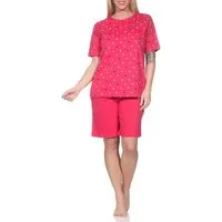 Normann Pyjama Normann Damen Schlafanzug Shorty in Tupfen-Optik - auch in Übergröße
