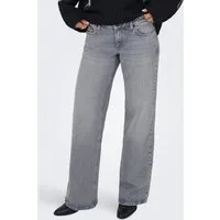 ONLY Low-rise-Jeans ONLJUICY LW WIDE LEG DNM REA707 NOOS Baumwollmischung, low waist, wide fit