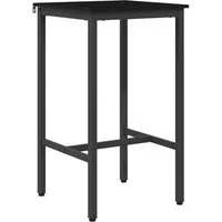 vidaXL Esstisch Bartisch 52 x 52 x 90 cm Holzwerkstoff Schwarz Eichen-Optik (1-St)