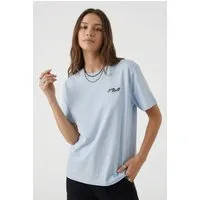 O'Neill T-Shirt O'NEILL BOXY BACK PRINT T-SHIRT sportliche Passform, lockerer Schnitt, aus Baumwolle