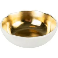 DUVO+ Napf Duvoplus Keramiknapf Stone Organic - weiß/gold Fassungsvermögen