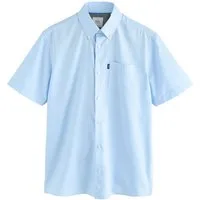 Next Kurzarmhemd Pflegeleichtes Regular Fit Kurzarm-Oxfordhemd (1-tlg)