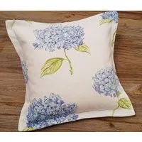 matches21 HOME & HOBBY Kissenbezüge Kissen-Bezug 30x30 cm Vintage Blumen blau weiß Baumwolle, (1 Stück), Wohnzimmer Kissen-Hülle als Deko-Kissen Zier-Kissen Sofa-Kissen