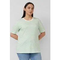 s.Oliver Kurzarmshirt T-Shirt Gestreiftes Jersey-T-Shirt im Regular Fit mit Herz-Stickerei