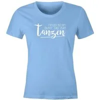 MoonWorks Print-Shirt Damen T-Shirt heute ist ein guter Tag zum tanzen Party Techno feiern tanzen Festival JGA Slim Fit Moonworks® mit Print