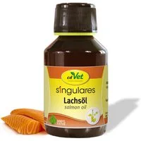 cdVet Singulares Lachsöl, Ergänzungsfutter für: Hunde, Katzen, 100% Naturprodukt, ohne Füllstoffe, ohne synthetische Zusatzstoffe
