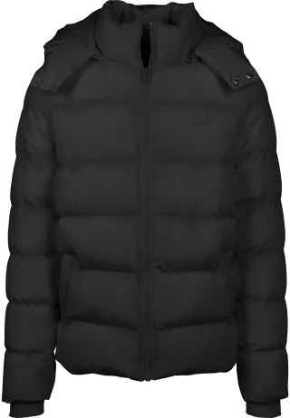 URBAN CLASSICS Allwetterjacke "Urban Classics Herren Hooded Puffer Jacket" 1 Stk. tlg. mit Kapuze