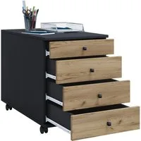 VCM Rollcontainer Rollcontainer Bürocontainer Schublade Lona 50 cm, 57x42x50cm Bürocontainer, rollbar, Schublade
