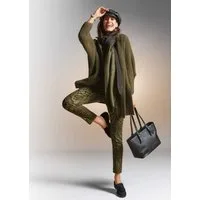 MADELEINE Strickjacke Oversized Cardigan mit Stehkragen Modernes Unidesign mit Stehkragen für stilvolle Akzente