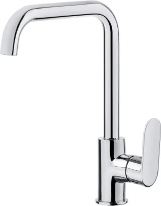 Neuesbad Serie 630 Spültischarmatur mit Eckiger Auslauf, Chrom NB1DEBGA063M1