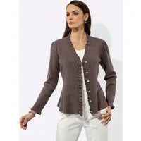 creation L Strickjacke Modal-Mix-Strickjacke Langarm