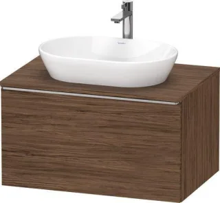 Duravit D-Neo Konsolenwaschtischunterbau wandhängend Nussbaum dunkel Matt 800x550x459 mm - DE4947070 DE4947070210000