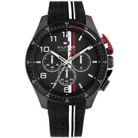 Tommy Hilfiger Chronograph BANK 1792168, Quarzuhr, Armbanduhr, Herrenuhr, Silikonarmband, analog, Stoppfunktion