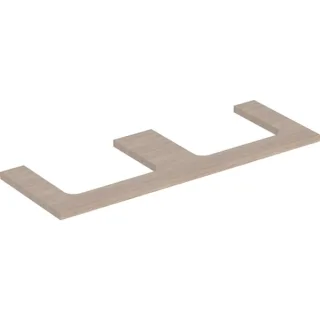 Geberit ONE Waschtisch-Platte, Ausschnitt links und rechts, für Aufsatzwaschtisch 505286005