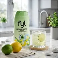 Getränke-Sirup, 1 x 48 ml, Zitrone-Limette zuckerfreier Sirup für